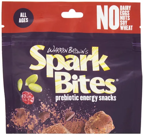 Miniatura 4 de SPARK BITES - Bocadillo energético saludable vegano sin alérgenos con chispas de chocolate (paquete de 6), una liberación constante de energía