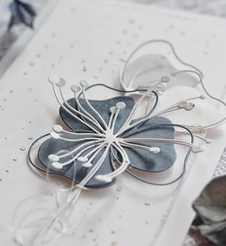 Miniatura 3 de Lapoo Troquel de Corte de Metal para Scrapbooking, Marco de Fondos 3D Nuevos Troqueles de Corte DIY para Hacer Álbumes Tarjetas Decoración Hoja