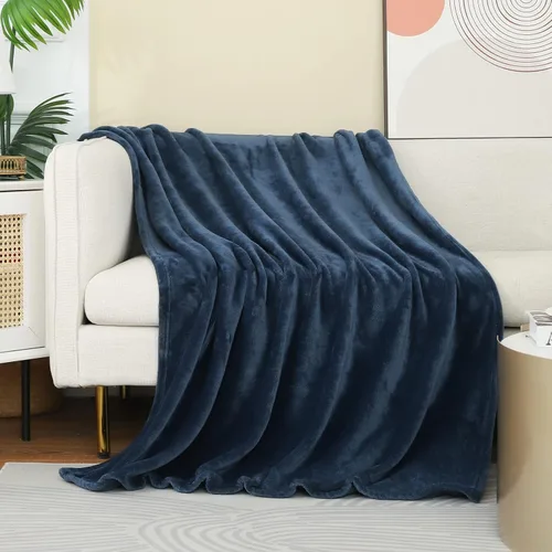 Miniatura 15 de Manta blanca de Navidad súper suave y acogedora para sofá o cama. Manta de microfibra de felpa ligera, 50x60 pulgadas Blanco