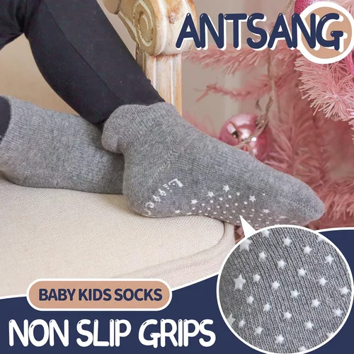 Miniatura 3 de ANTSANG Calcetines de tobillo de unicornio para niños y niñas, lindos dibujos animados, divertidos y novedosos calcetines de algodón de moda, 6 pares