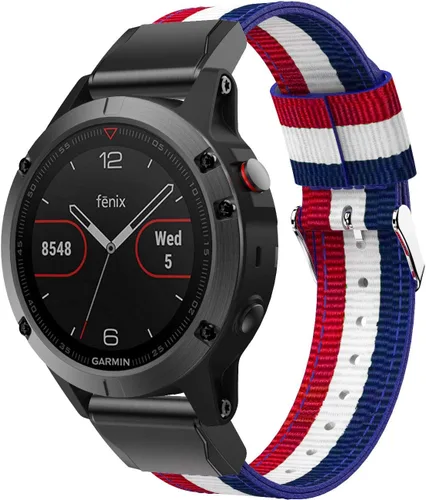 Miniatura 6 de Correa deportiva de nailon de ajuste rápido compatible con Garmin Fenix 5/Fenix 5 Plus/Forerunner 935/Approach S60/Quatix 5 Smartwatch