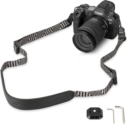 Correa de cuello para cámara sin espejo con hebillas de liberación rápida, correa de hombro ajustable para Sony A7C II A7 IV III A7R V IV ZV1 ZV-E10