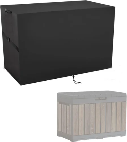 Miniatura 11 de Cubierta de Caja de Almacenamiento Exterior, Cubierta Impermeable de Resina para Contenedor de Almacenamiento, Cubiertas de Caja de Cubierta