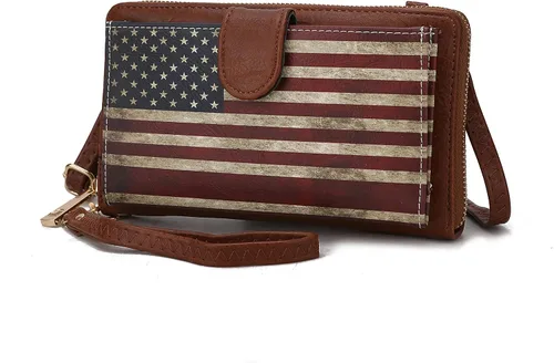 Miniatura 10 de MKF Collection Bolso cruzado para mujer, diseño de mensajero, cartera de mano