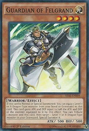 YU-GI-OH! Yugioh 1st Ed Guardian of Felgrand SR02-EN004 - Tarjetas comunes 1ª edición de Rise of the True Dragons