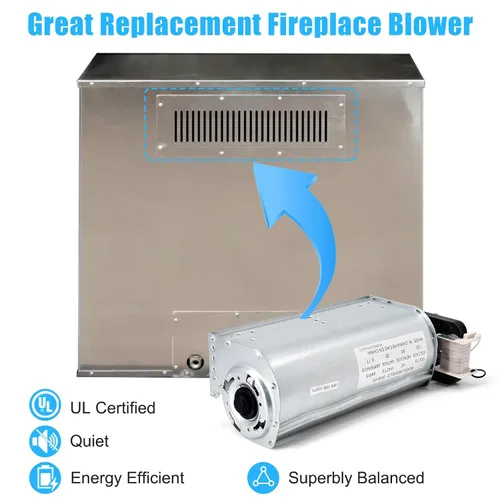 Miniatura 4 de Ventilador de chimenea GFB100 para estufa de chimenea de gas sin ventilación y sin ventilación GFB100, ventilador de chimenea sin ventilación