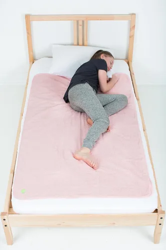 Miniatura 8 de PeapodMats Tapete de cama impermeable para enuresis e incontinencia, almohadilla inferior reutilizable. Colocación segura y transpirable. Lavable.