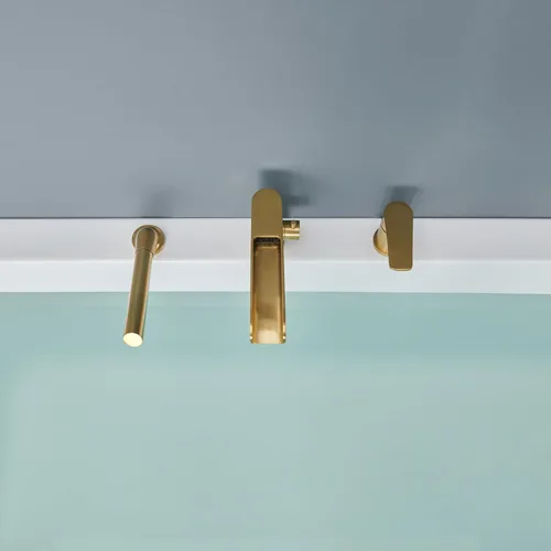 Miniatura 9 de Wowkk Grifo de Bañera de Cascada Romano Montaje en Cubierta Grifo de Bañera de Níquel Cepillado Relleno de Bañera de Latón Grifos de Bañera con Oro