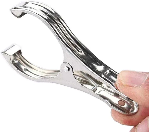 Miniatura 4 de Pinzas de metal para cubrir filas, paquete de 20 clips de toalla de piscina de acero inoxidable de 3.5 pulgadas, clips de silla para toallas