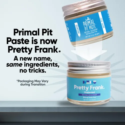 Miniatura 2 de Pretty Frank - Pasta desodorante sin aluminio sin perfume (anteriormente Primal Pit Paste) sin bicarbonato de sodio, piel sensible, control