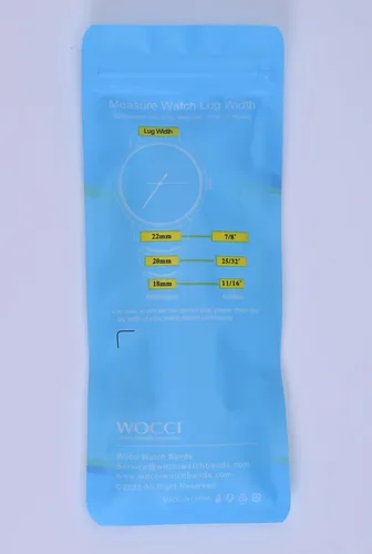 Miniatura 11 de WOCCI Correa de reloj de lujo de 0.709 in, correa de cuero italiano con hebilla cónica (negro)