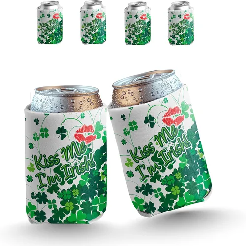 Miniatura 23 de VictoryStore Enfriadores de latas y bebidas, enfriadores de latas del día de San Patricio, enfriadores de latas irlandeses, frases irlandesas, juego