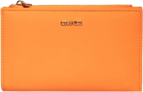 Grande -2804 Cartera para mujer, Naranja, Minimalista