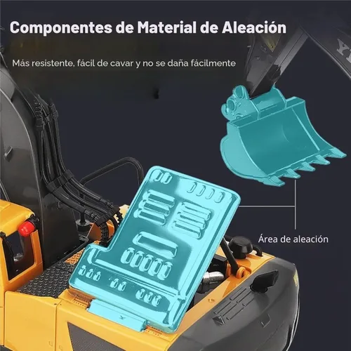 Miniatura 5 de Mudsterz - Camiones Mudsterz, Excavadora Mudsterz, Vehículo de construcción RC de 2.4GHz con luces geniales y sonidos reales, diseño de ingeniería