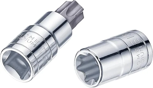 Miniatura 5 de 37 piezas S2 Star Bit Socket y juego de zócalo externo, 1/4 pulgadas, 3/8 pulgadas y 1/2 pulgadas - (T8- T55 /TT8 - TT55, E4- E18)