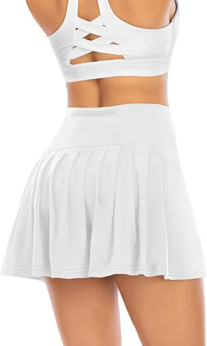 Faldas de tenis plisadas con bolsillos para mujer falda pantalón de golf ropa deportiva para correr entrenar y hacer deportes