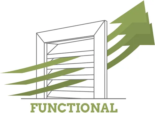 Miniatura 3 de Ekena Millwork - Persiana vertical a dos aguas GVVE12X18D, 12 pulgadas de ancho x 18 pulgadas de alto x 1 7/8 pulgadas profundidad., GVVE12X18F