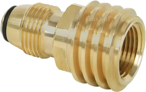 Miniatura 3 de GasSaf Adaptador universal para tanque de propano que convierte la válvula de servicio de tanque POL LP a QCC1/Tipo 1, antiguo a nuevo POL 2