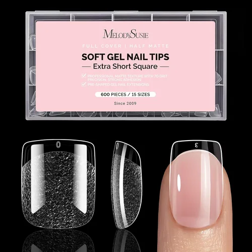 Miniatura 10 de MelodySusie Pegamento de uñas de gel 9 en 1 sin TPO para puntas de uñas postizas, 2 unidades de 0.5 fl oz de luz UV de larga duración requerida