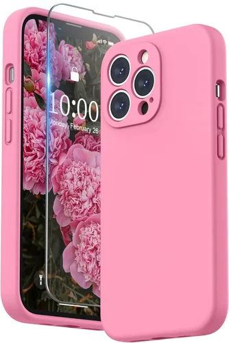 Miniatura 21 de SURPHY Funda para iPhone 13 Pro con protector de pantalla, Fundas de silicona líquida para iPhone 13 Pro