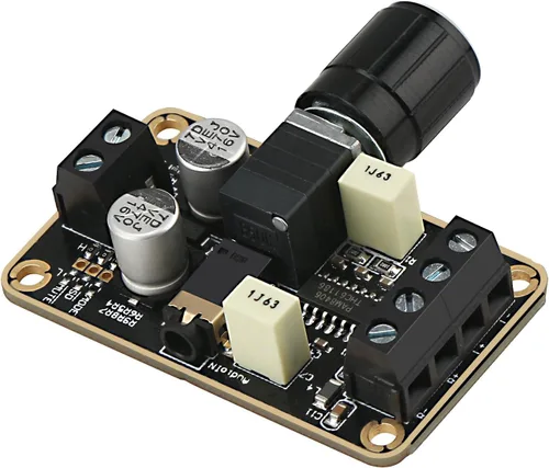 Miniatura 9 de Amplificador de audio de la marca DROK®, súperpequeño, de 3 W + 3 W, CC 5 V, panel de amplificador de potencia digital, doble canal. Amplificadores