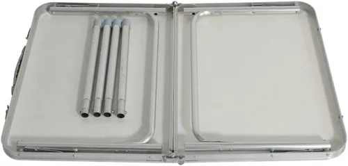 Miniatura 8 de Mesa de picnic plegable, 35.43 x 23.62 x 27.56 pulgadas, mesa plegable de aluminio ligera, mesa de campamento de aluminio, mesa portátil