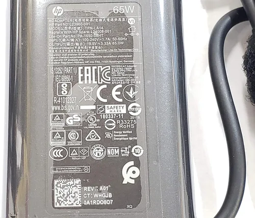Miniatura 2 de Adaptador de corriente CA de 65 W para portátiles HP