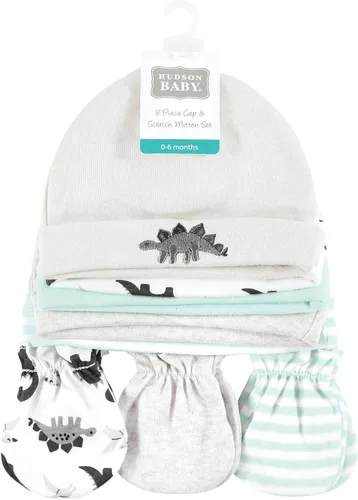 Miniatura 2 de Hudson Baby baby-girls Cotton Cap and Scratch Mitten Set