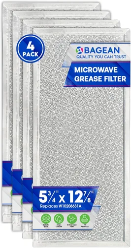 Miniatura 7 de Filtro de repuesto para microondas de 5.78" x 12.91", se adapta al filtro de microondas Whirlpool W10208631A - Filtros de grasa de malla de aluminio