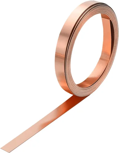 Miniatura 41 de uxcell Rollo de chapa de cobre para tapajuntas 3500 mm x 100 mm x 0,02 mm, tira de cobre puro al 99,9% de 101,6 mm x 3,5 m, placa de hoja de metal