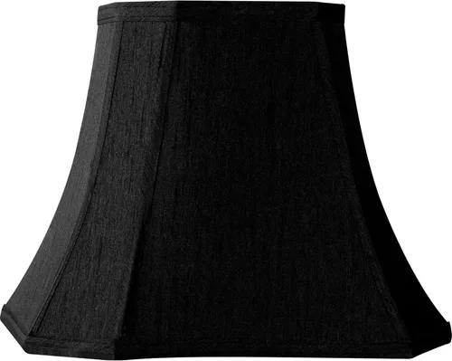 Miniatura 16 de GO&SO Pantalla de lámpara de esquina de corte cuadrado, 8x14x11 pulgadas, pantalla mediana para lámpara de mesa beige, tela natural hecha a mano