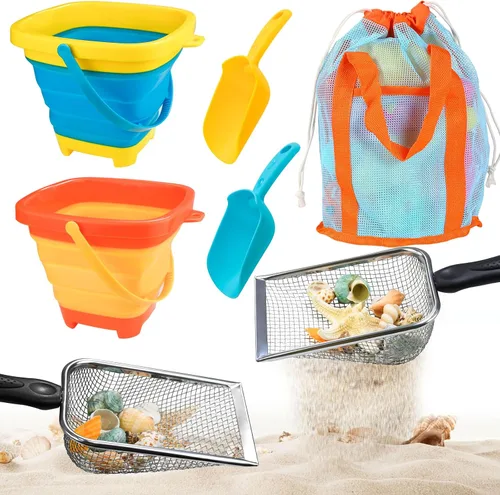 Miniatura 8 de Palas de playa de arena largas de 20 pulgadas para niños, palas de plástico resistente de verano, cucharas para arena, palas, juguete para caja
