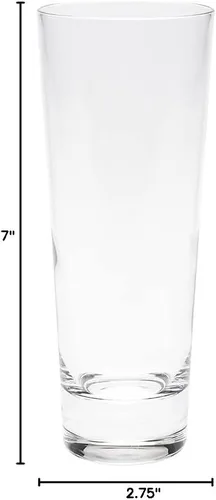 Miniatura 4 de Restaurantware Moda Nude - Juego de 12 vasos de cristal Collins de 12 onzas, aptos para lavavajillas, base pesada con borde cortado con láser, copas