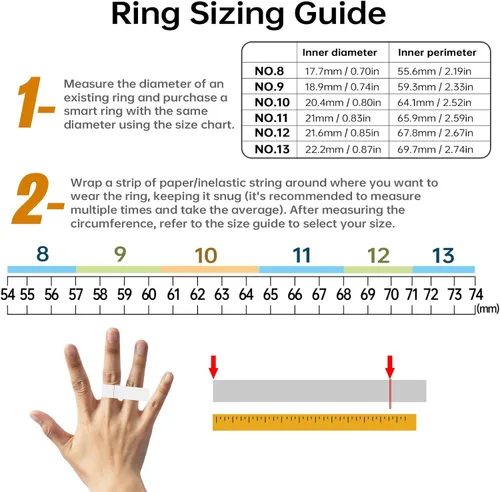 Miniatura 6 de FitElf 3 Pro Smart Ring—Rastreador de salud y fitness para mujeres y hombres Monitor de frecuencia cardíaca, sueño y presión arterial