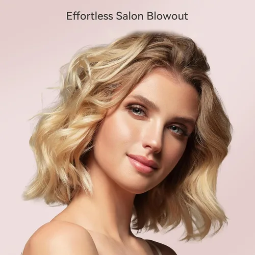 Miniatura 7 de Cepillo térmico, mini y pequeño, cepillo iónico de 1 pulgada para cabello brillante, cepillo iónico de turmalina para cabello corto a mediano, Rosa