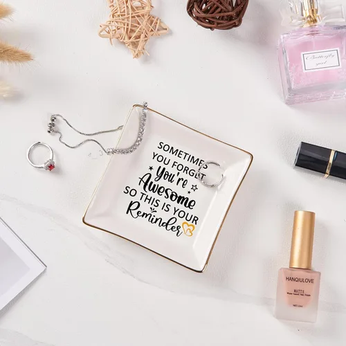 Miniatura 4 de Regalos de cumpleaños para mujer, plato de joyería, regalo impresionante para mujeres, mejores amigas, compañeras de trabajo, mamá, día de la madre