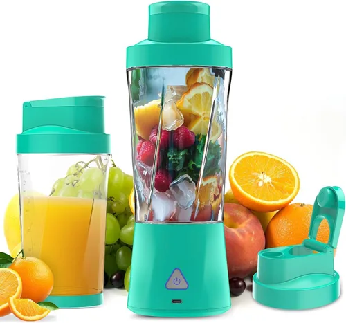 Miniatura 9 de Portable Blender, 360W Personal Blender for Shakes and Smoothies for Kitchen, 24 Oz BPA Free Traveling Juicer Cup and Lid with 6 Blades, Self