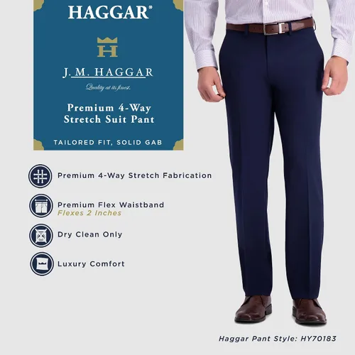 Miniatura 5 de J.M. Haggar Traje de ajuste clásico y recto para hombre, pantalones separados, tallas regulares y grandes y altas
