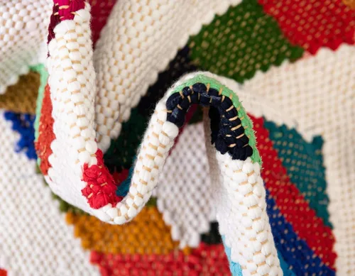 Miniatura 8 de Unique Loom Chindi Trellis Collection - Alfombra geométrica, suroeste, diamantes, colores brillantes