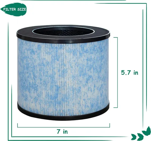 Miniatura 6 de Repuesto de filtro F100, compatible con el purificador de aire pequeño Instant® AP100, filtro HEPA verdadero de grado H13 con revestimiento