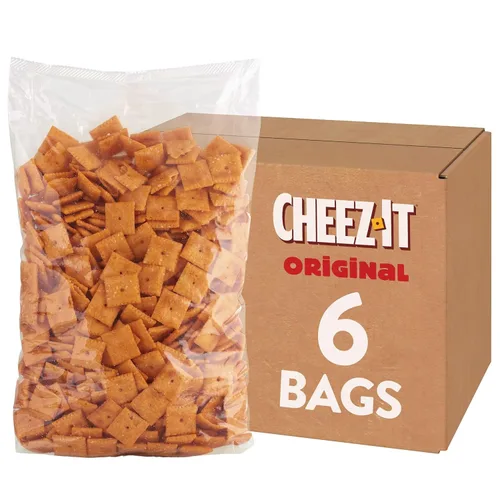 Miniatura 12 de Cheez-It Galletas de queso, galletas horneadas, aperitivos para el almuerzo, originales (6 bolsas)