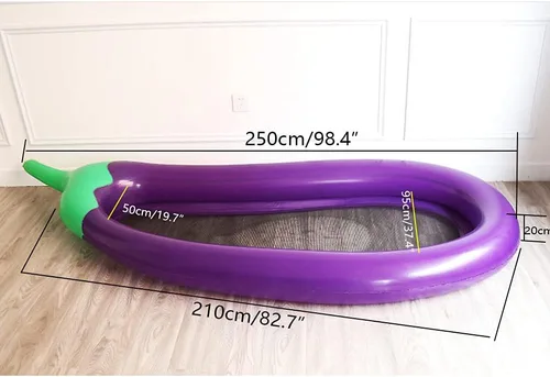 Miniatura 5 de Flotador inflable para piscina, flotador de tumbona de piscina para adultos, flotador de piscina inferior de malla de berenjena, silla flotante