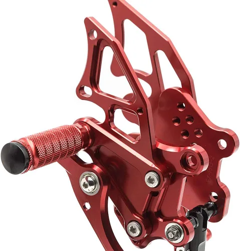 Miniatura 4 de PROCNC Billet Juego de estriberas traseras para motocicleta, reposapiés totalmente ajustables, apto para YZF R25 R3 2014-2021 MT-25 MT-03 MT25 MT03
