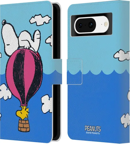 Miniatura 64 de Head Case Designs Officially Licensed Peanuts Snoopy & Woodstock 2 Halfs and Laughs Leather Wallet Case Compatible with Google Pixel 8 Snoopy