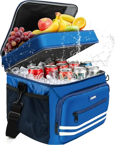 Miniatura 7 de Lonchera para mujeres y hombres, 26 L, 36 latas, bolsa de almuerzo grande con aislamiento térmico, doble cubierta a prueba de fugas, lonchera grande