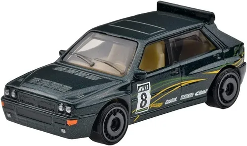 Lancia Delta Integrale #8 Verde Metálico con Gráficos Rally Champs Series Modelo Fundido a Presión Coche HHF56