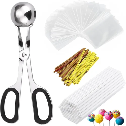 Miniatura 7 de Kit para hacer pasteles – Incluye 100 palitos, 100 bolsas, molde, herramientas para pasteles y paletas