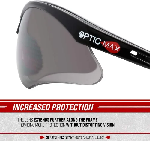 Miniatura 4 de Glove Station Optic Max Safety Glasses for Men & Women, Scratch-Resistant Eye Protection for, Hunting & Construction Gris