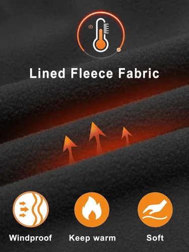 Miniatura 2 de NORTHYARD Men's Fleece Lined Pants Athletic Workout Running Joggers Winter Warm Wind Sweatpants for Active Gym Track Jogging