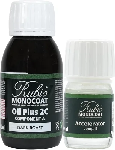 Miniatura 57 de Rubio Monocoat Tinte y acabado para madera de 650 pies cuadrados - Niebla Oil Plus 2C Aceite de linaza de secado rápido, ecológico